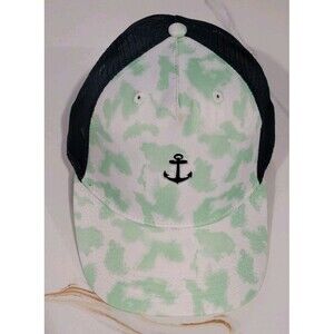 Jackson Hole Green Trucker Hat Anchor Snapback Cap